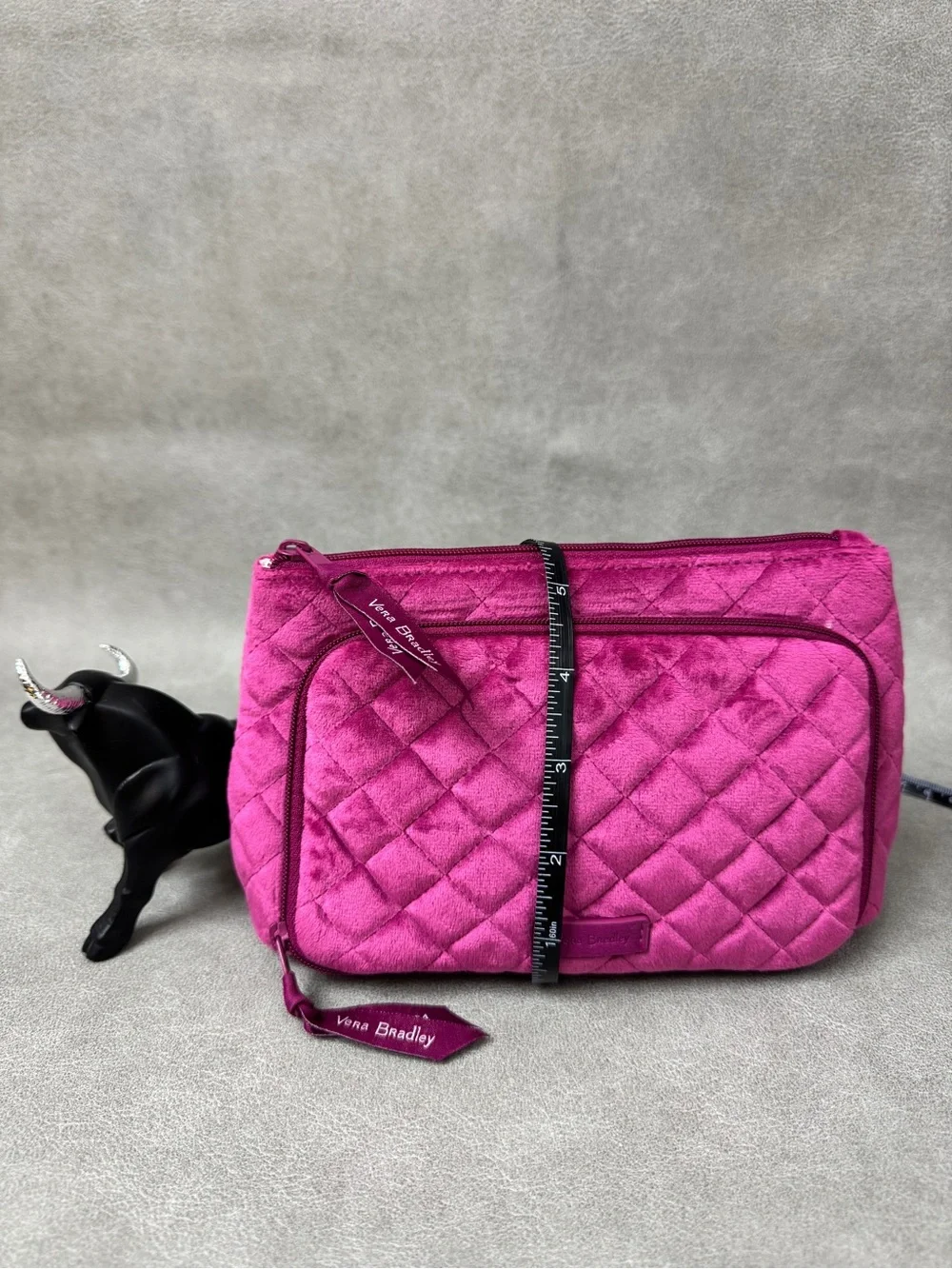 Vera Bradley Hot Pink Quilted Cosmetic Case
